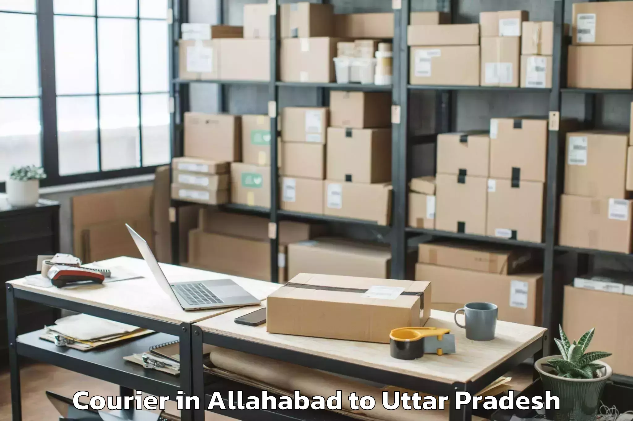 Quality Allahabad to Jansath Courier